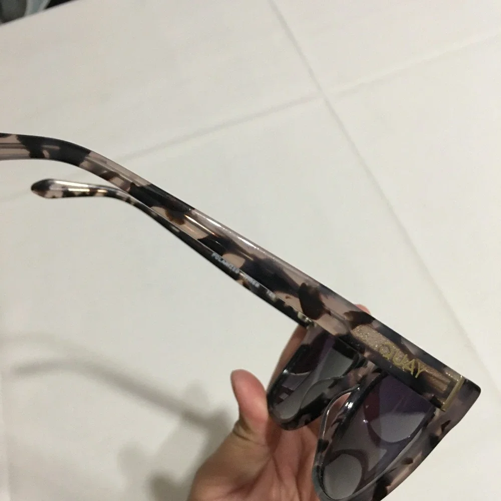 Quay Wired Sunglasses Women One Size Tortoise Polarized Square